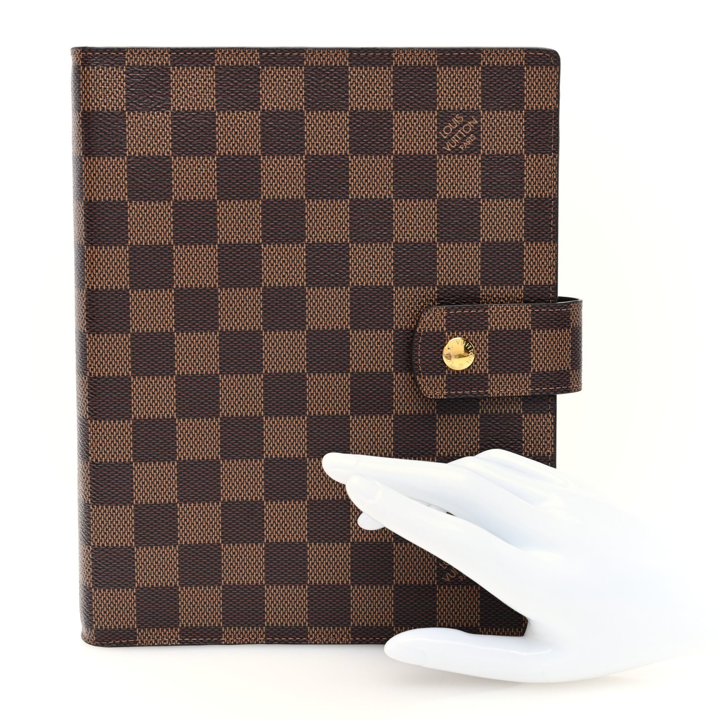 Damier Ebene Large Ring Agenda Cover