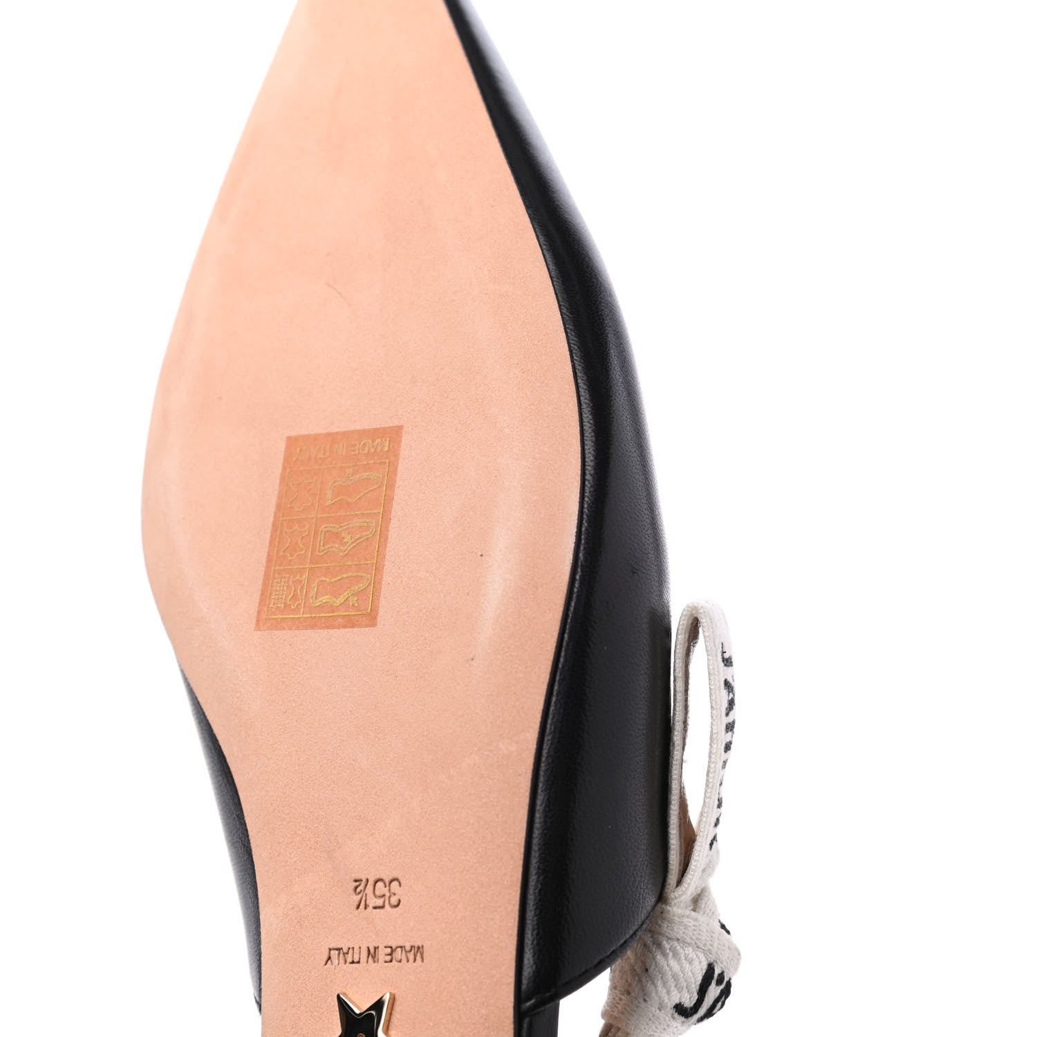 Christian Dior Lambskin Ribbon J'Adior Slingback Ballet Flats 35.5 Black 15 of 16
