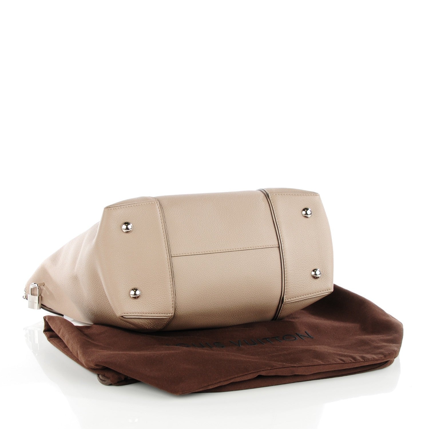 Louis Vuitton Veau Cachemire Soft Lockit MM Galet 4 of 8