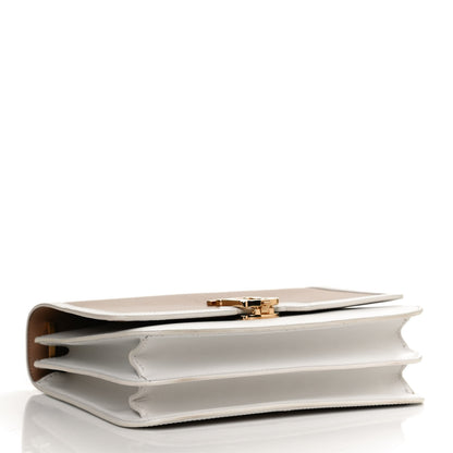 Burberry Smooth Calfskin Monogram Medium TB Bag Chalk White Camel 4 of 10