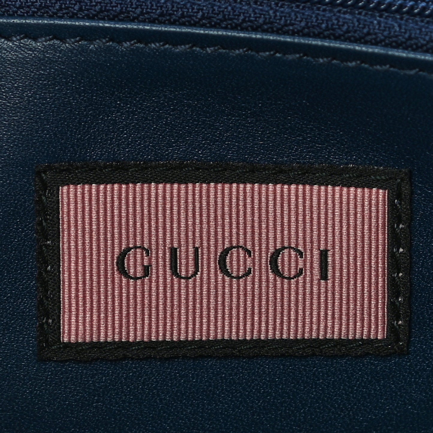 Calfskin Matelasse GucciGhost GG Marmont Zip Around Wallet Blue Agata Hibiscus Red