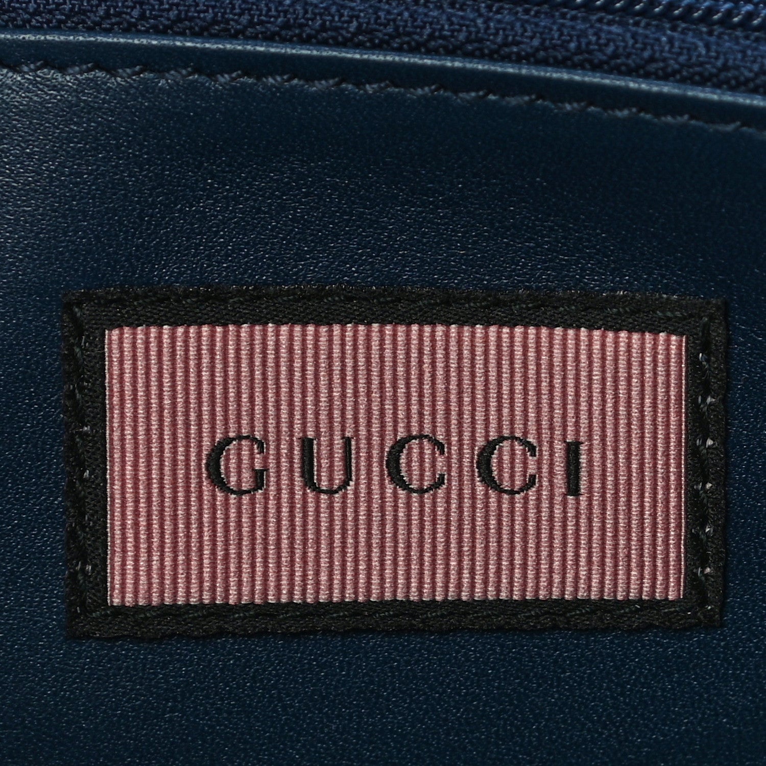 Gucci Calfskin Matelasse GucciGhost GG Marmont Zip Around Wallet Blue Agata Hibiscus Red 6 of 12
