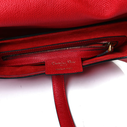 Christian Dior Grained Calfskin Saddle Bag Red 10 of 23