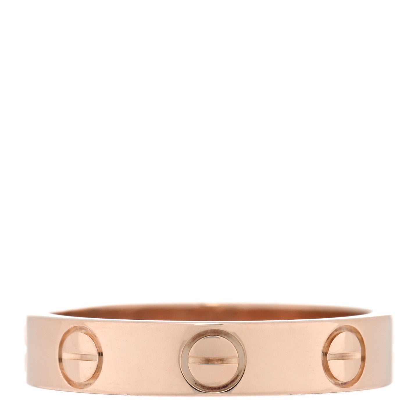18K Pink Gold 3.5mm LOVE Wedding Band Ring 47 4