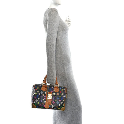Louis Vuitton Monogram Multicolor Speedy 30 Black 2 of 9