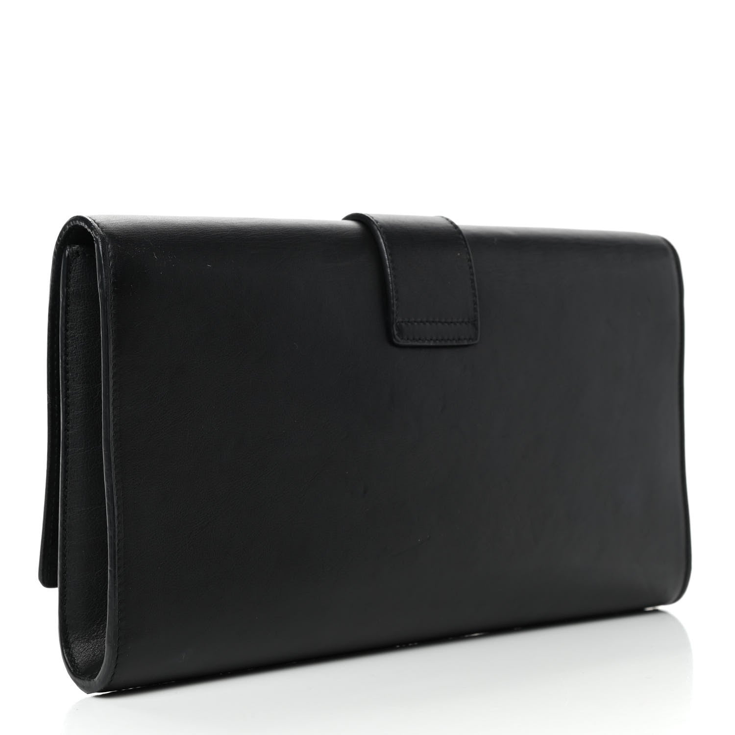 Saint Laurent Calfskin Classic Y Ligne Clutch Black 2 of 7