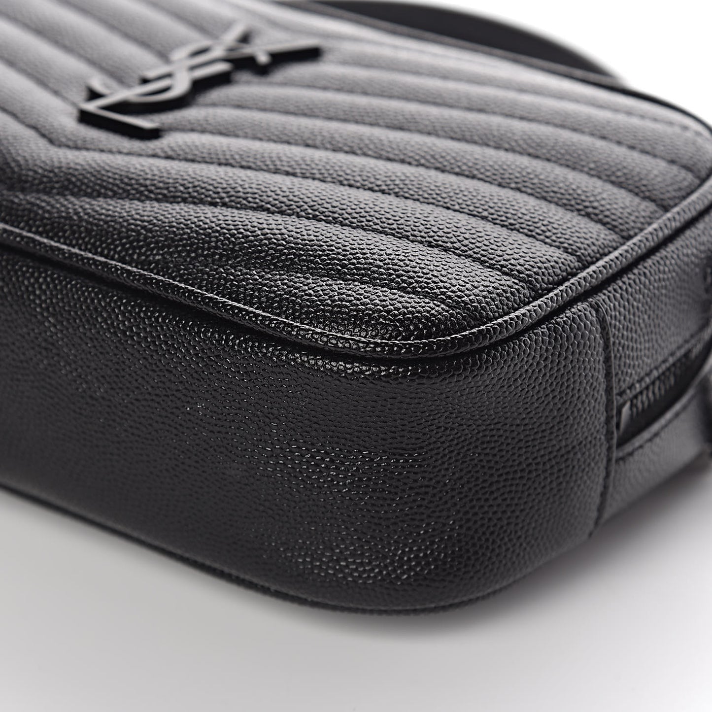 Grain De Poudre Matelasse Monogram Mini Lou Camera Bag Black