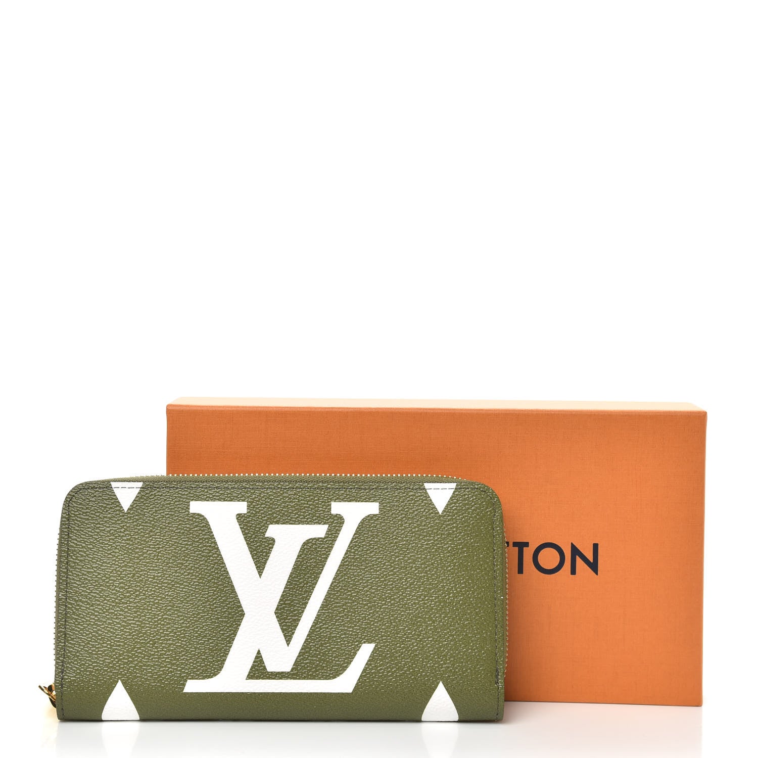 Louis Vuitton Monogram Giant Zippy Wallet Kaki White 8 of 8
