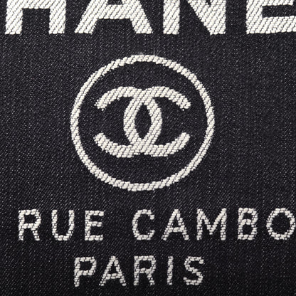 Chanel Denim Medium Deauville Tote Dark Blue 10 of 11