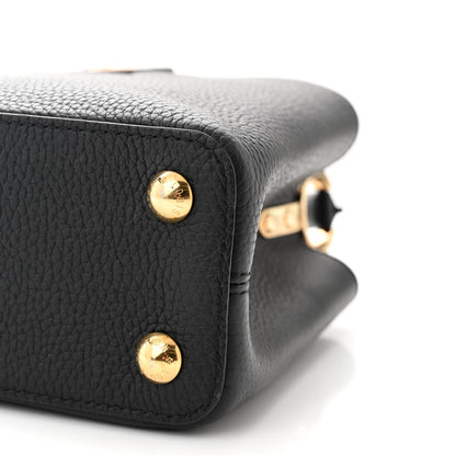 Louis Vuitton Taurillon Capucines BB Black 9 of 10