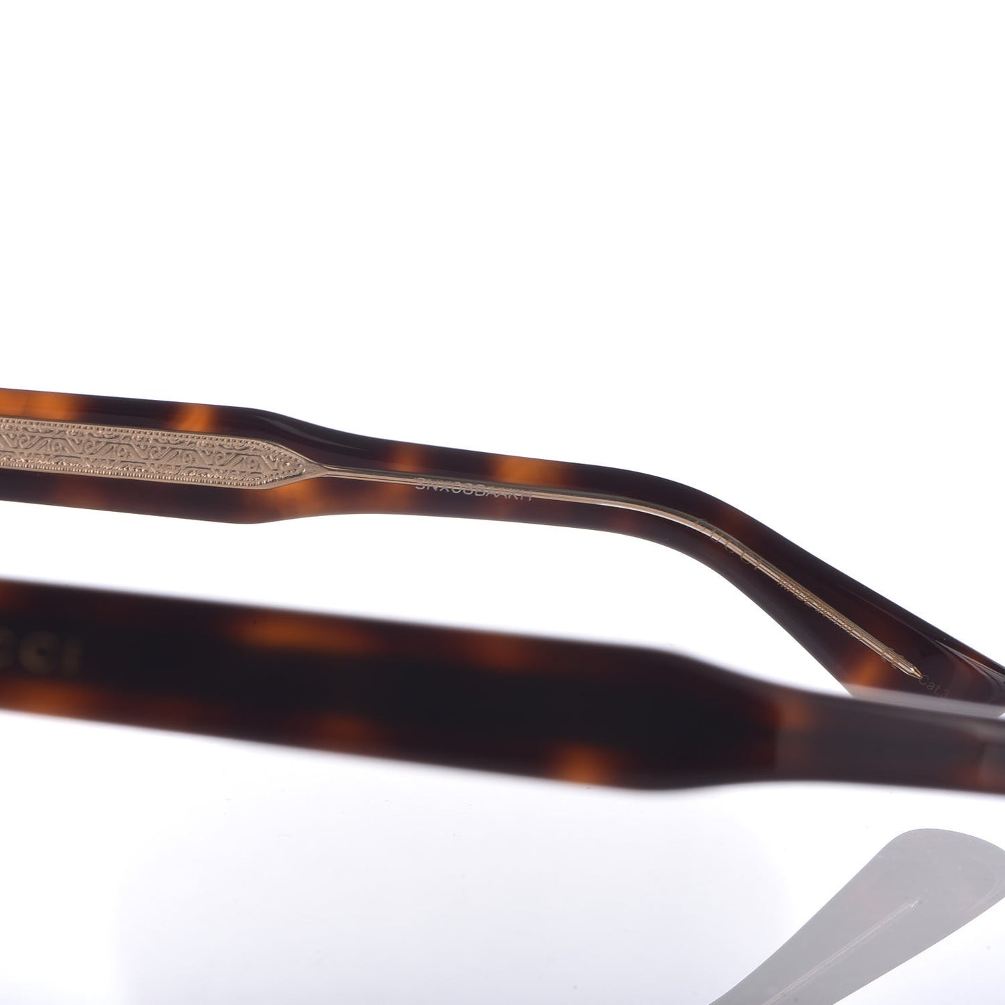 Rhinestone Acetate Square Sunglasses GG0047S Tortoise