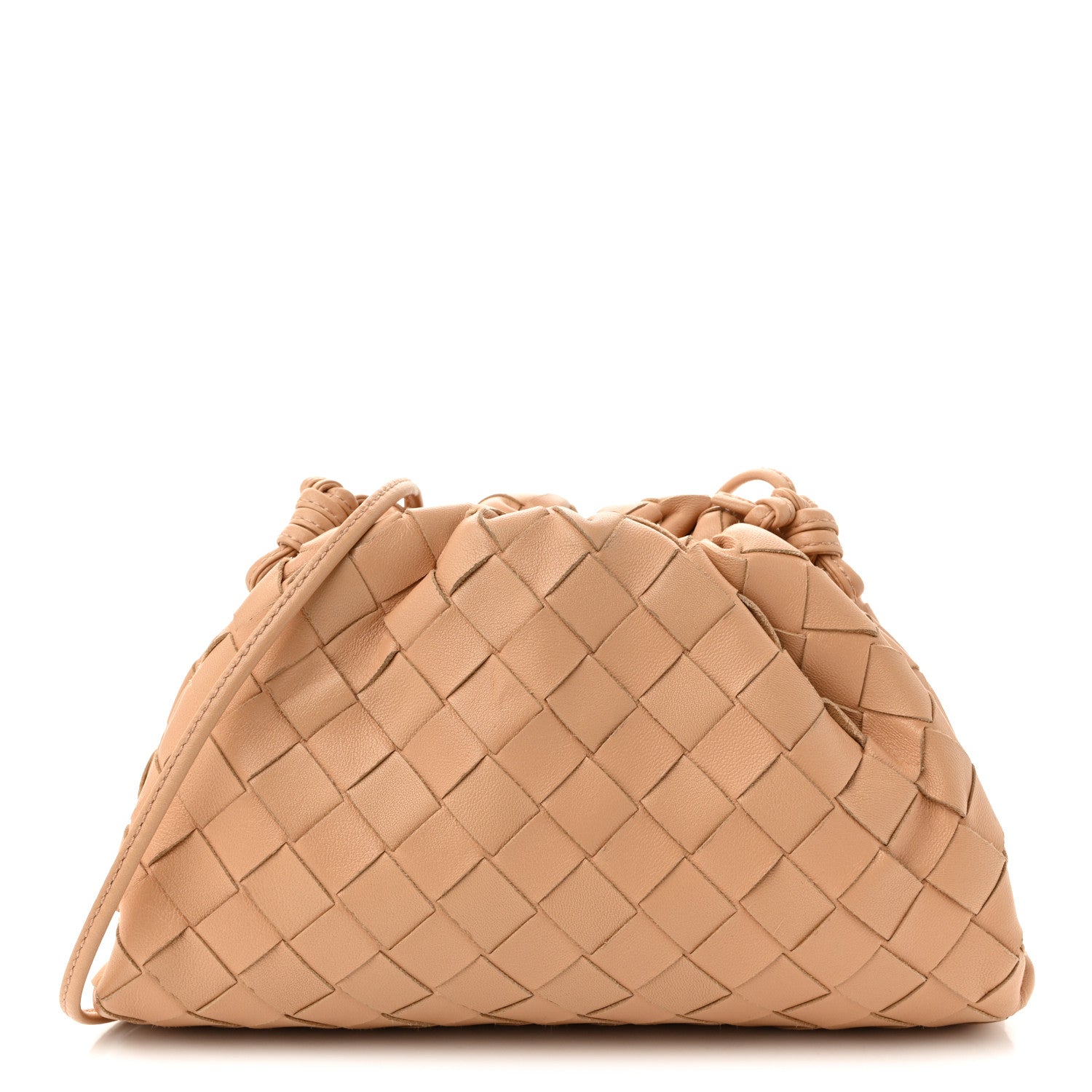 Bottega Veneta Nappa Intrecciato The Mini Pouch Almond 1 of 10