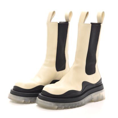 Bottega Veneta Calfskin The Tire Chelsea Boots 36 Wax Black Transparent 3 of 6