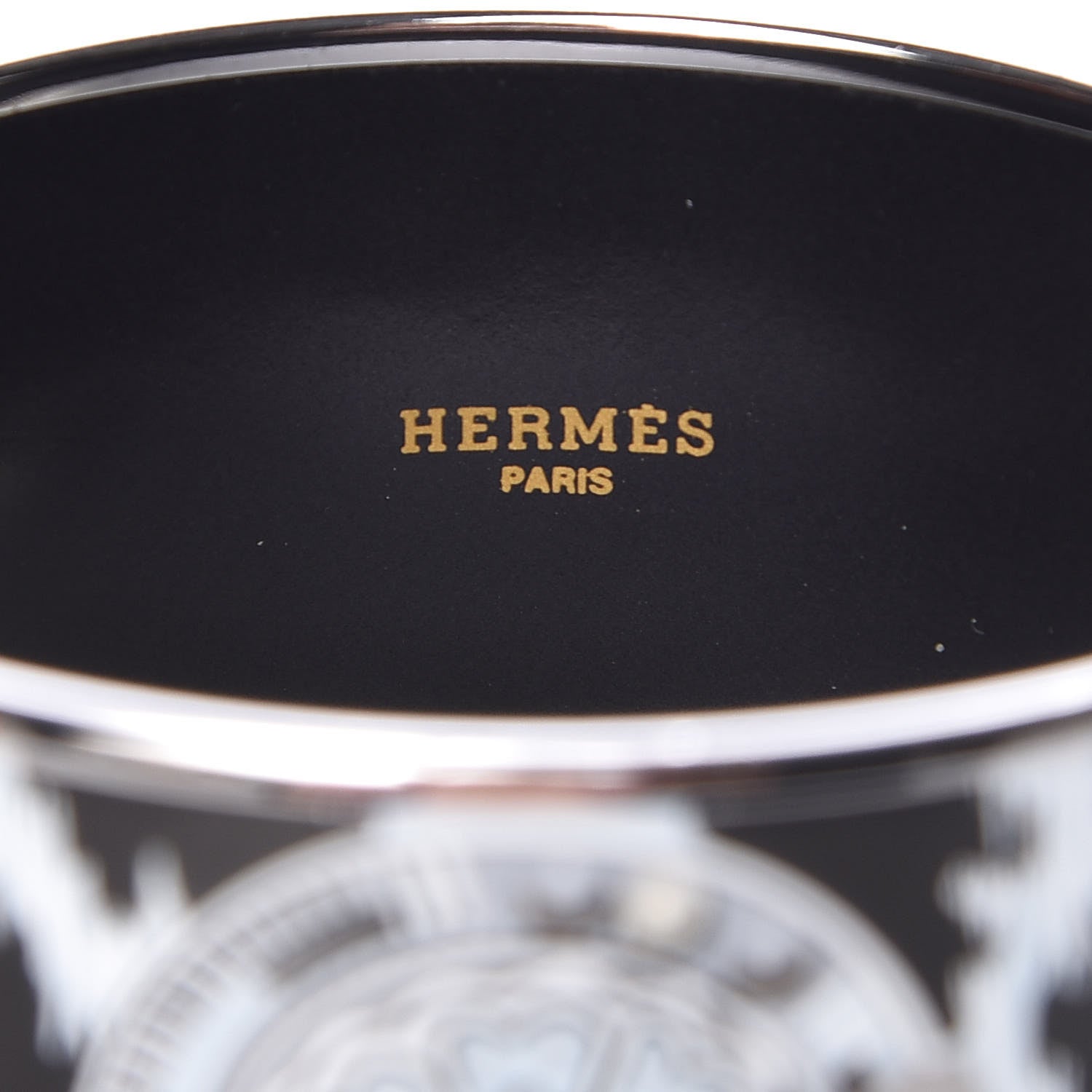 Hermes Enamel Printed Extra Wide Bracelet 70 4 of 6