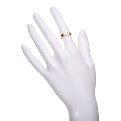Cartier 18K Pink Gold Diamond 4mm LOVE Ring 48 4.25 2 of 4
