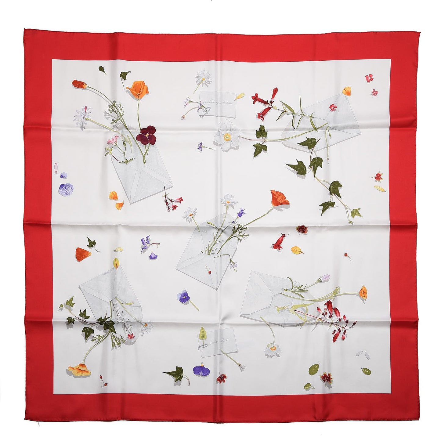 Silk Des Fleurs Pour Le Dire Scarf 90