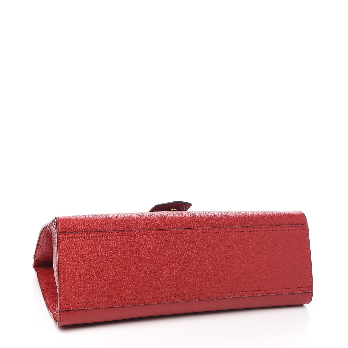 Calfskin Medium GG Marmont Top Handle Bag Vulcanic Red