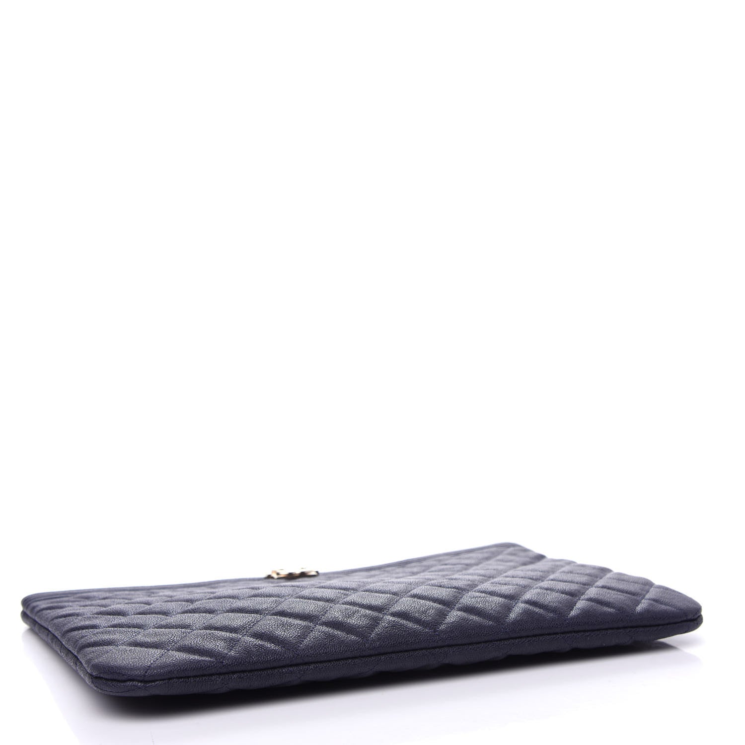 Chanel Caviar Quilted Medium Boy Cosmetic Case Navy 4 of 7