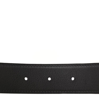 Hermes Swift Epsom 32mm Belt Strap 85 Black Bleu Electrique 5 of 6