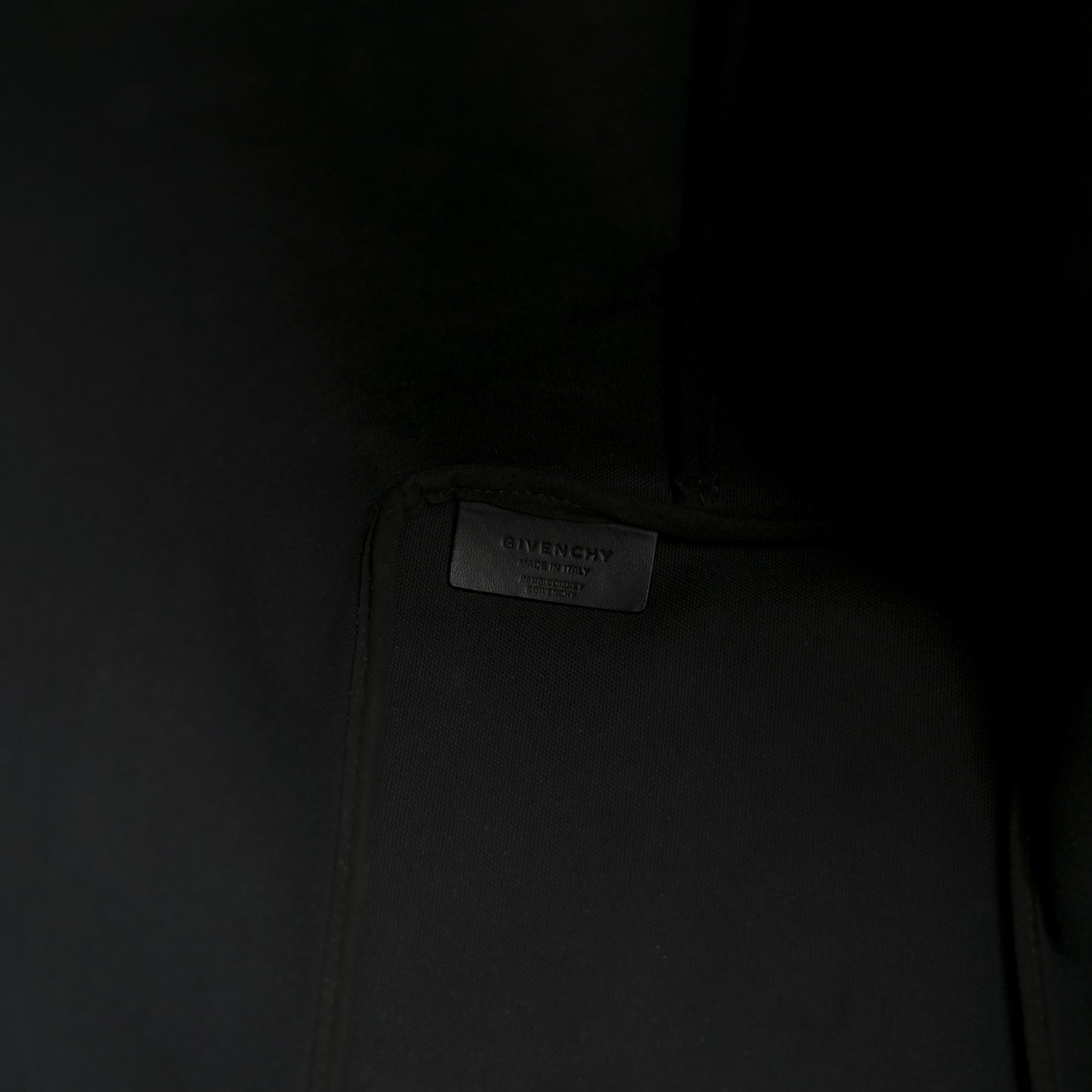 Textured Coated Canvas Bambi Print Large Antigona Tote Black