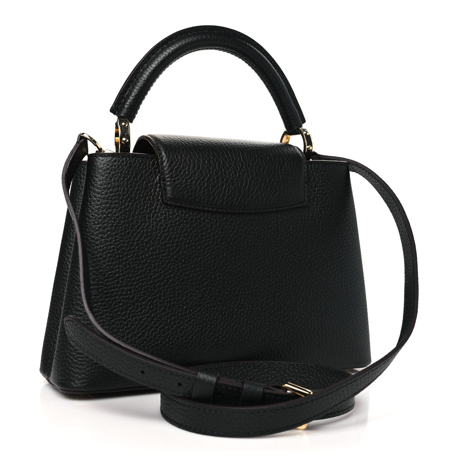 Louis Vuitton Taurillon Capucines BB  Black 3 of 9