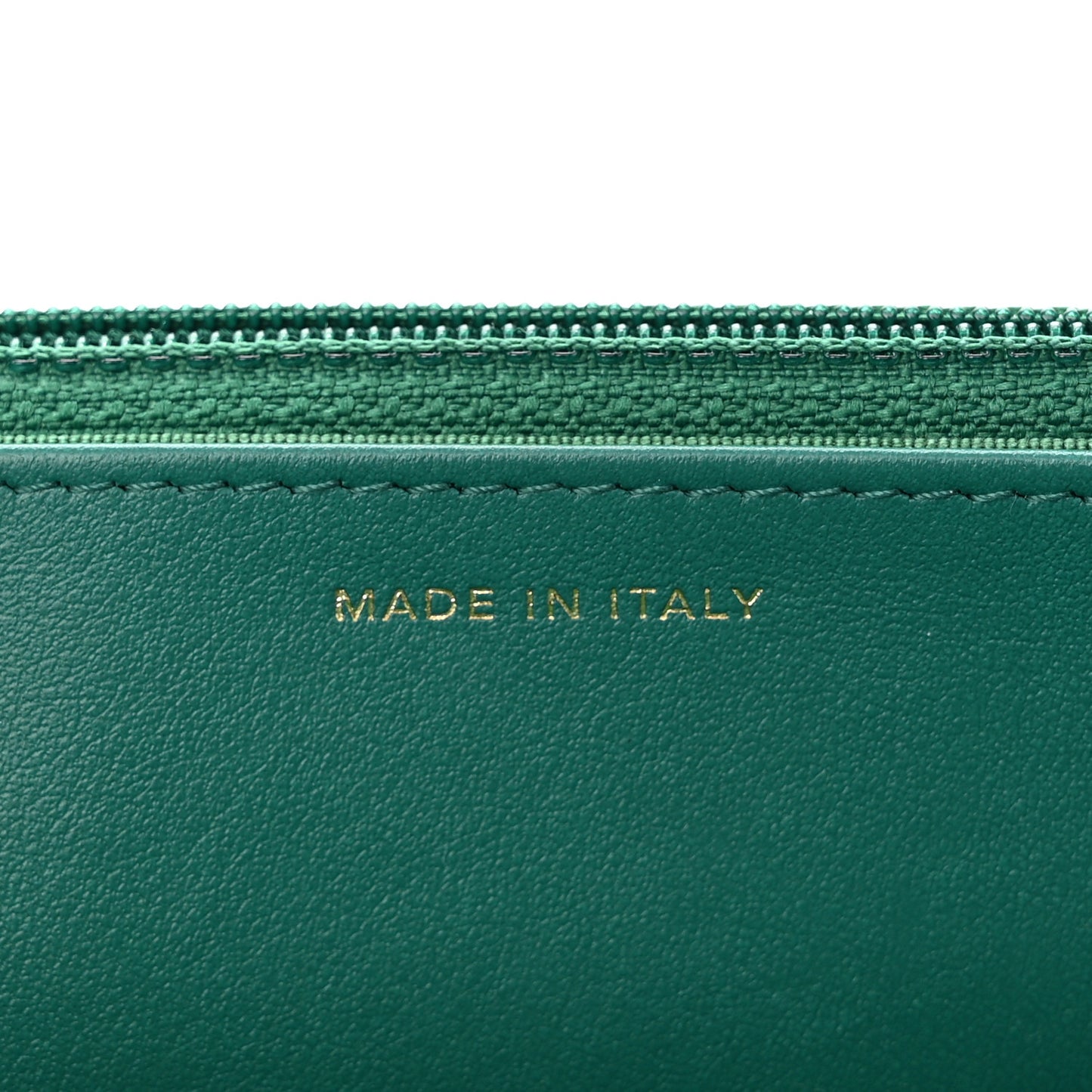 Aged Calfskin Quilted 2.55 Reissue Wallet on Chain WOC Green