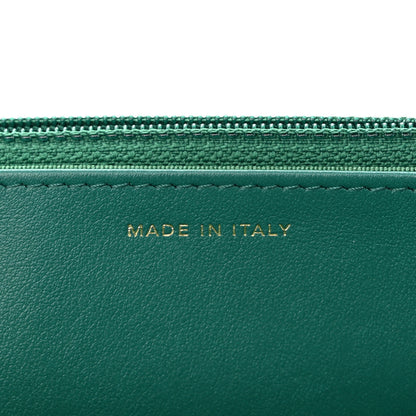 Chanel Aged Calfskin Quilted 2.55 Reissue Wallet on Chain WOC Green 7 of 11