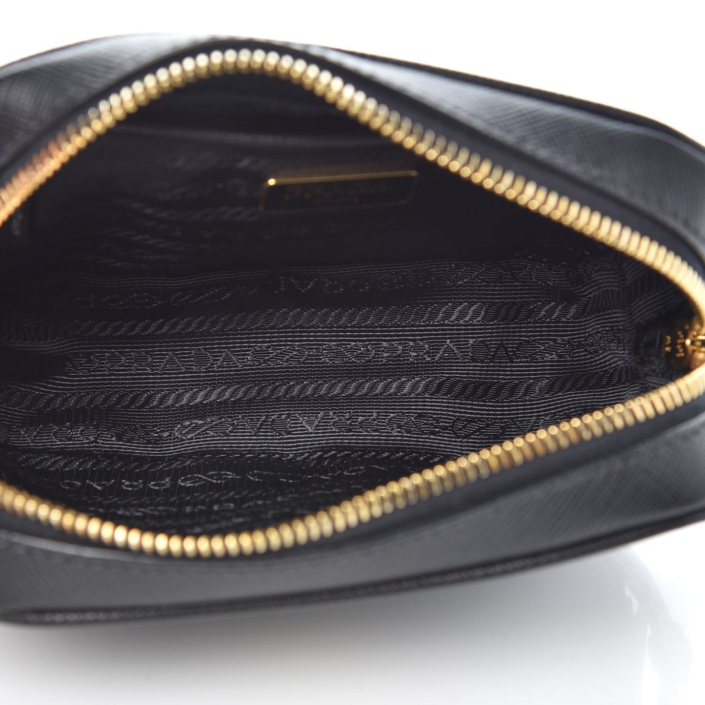 Saffiano Mini Camera Crossbody Bag Nero Black