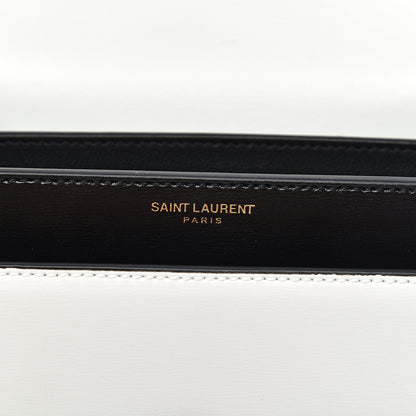 Saint Laurent Calfskin Bi-Color Medium Monogram Sunset Black Pearl White 8 of 13