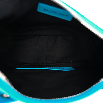 Balenciaga Agneau Arena Le Cagole Shoulder Bag XS Cyan 5 of 9
