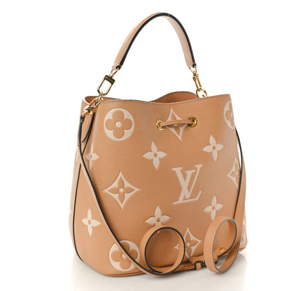Louis Vuitton Empreinte Monogram Giant Neonoe MM Arizona Beige 4 of 11