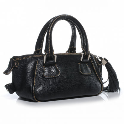 Chanel Leather Small Tassel Handbag Black 3 of 7