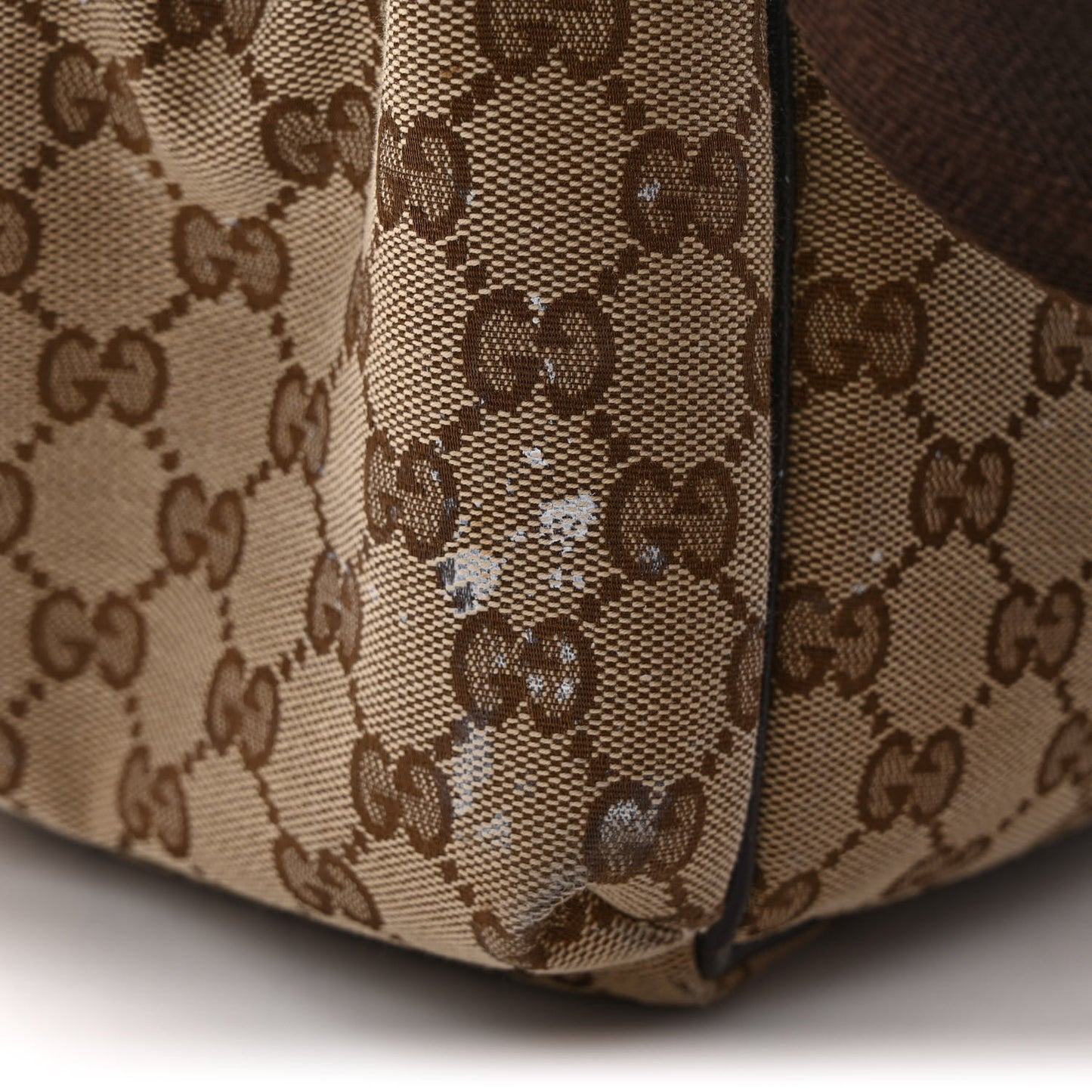 Monogram Natural Pigskin Large Diaper Bag Beige Ebony Cocoa Dark Chocolate