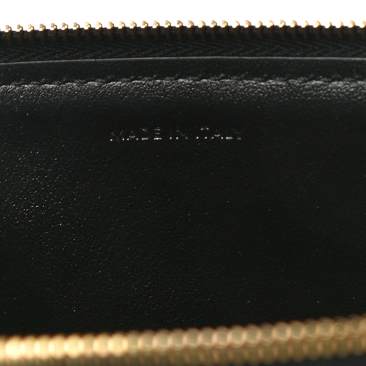 Celine Calfskin Quilted C Charm Pouch Black 6 of 11