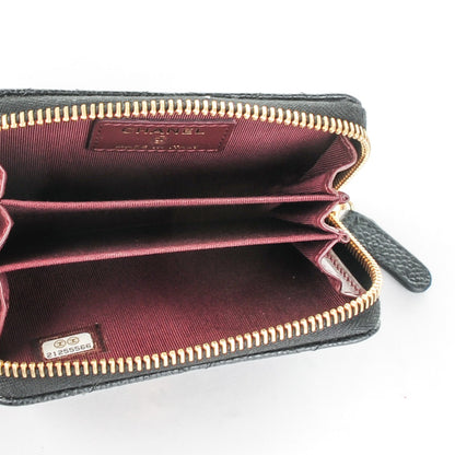Chanel Caviar Quilted Zip Coin Purse Black 5 of 7
