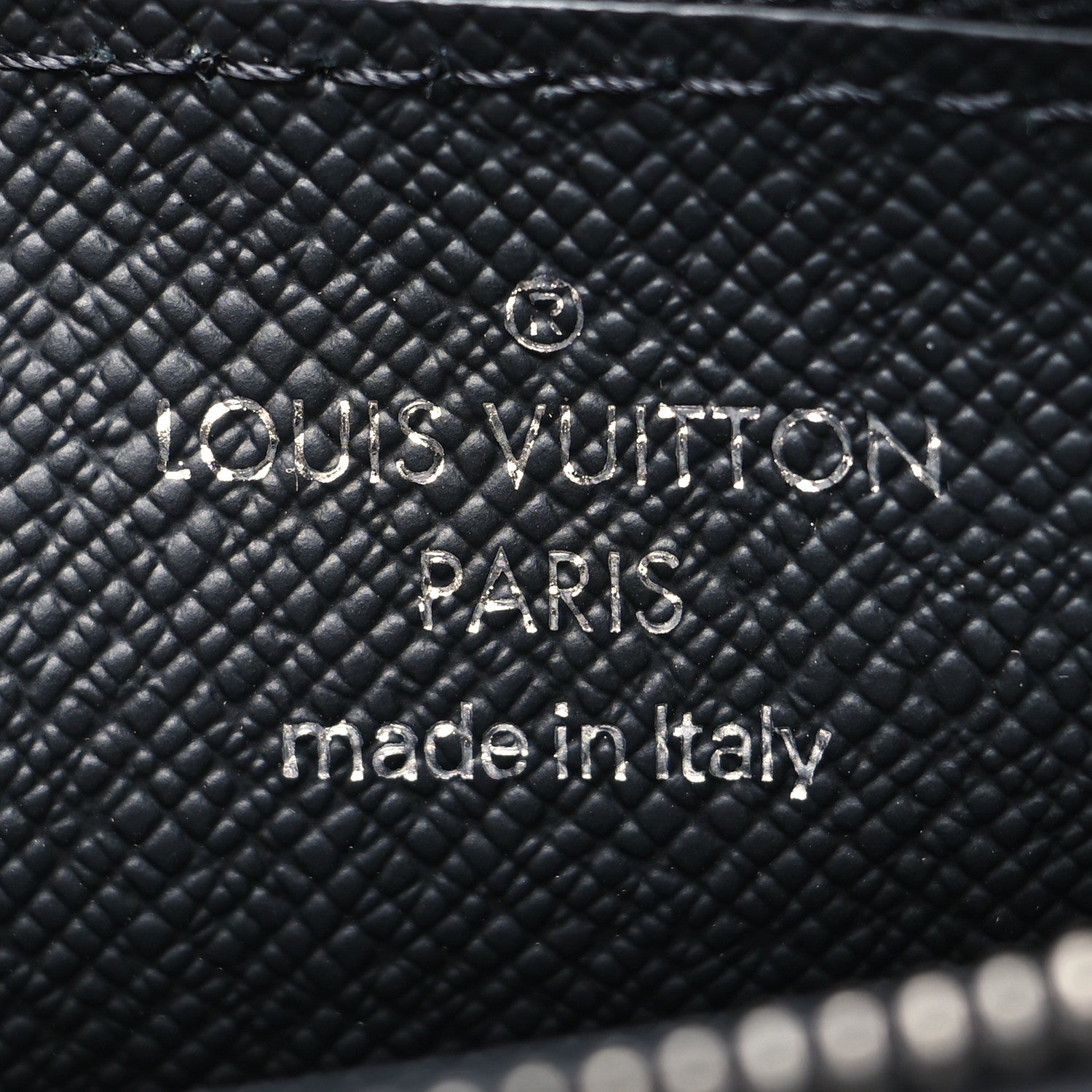 Louis Vuitton Reverse Monogram Eclipse Taiga Coin Card Holder 6 of 10