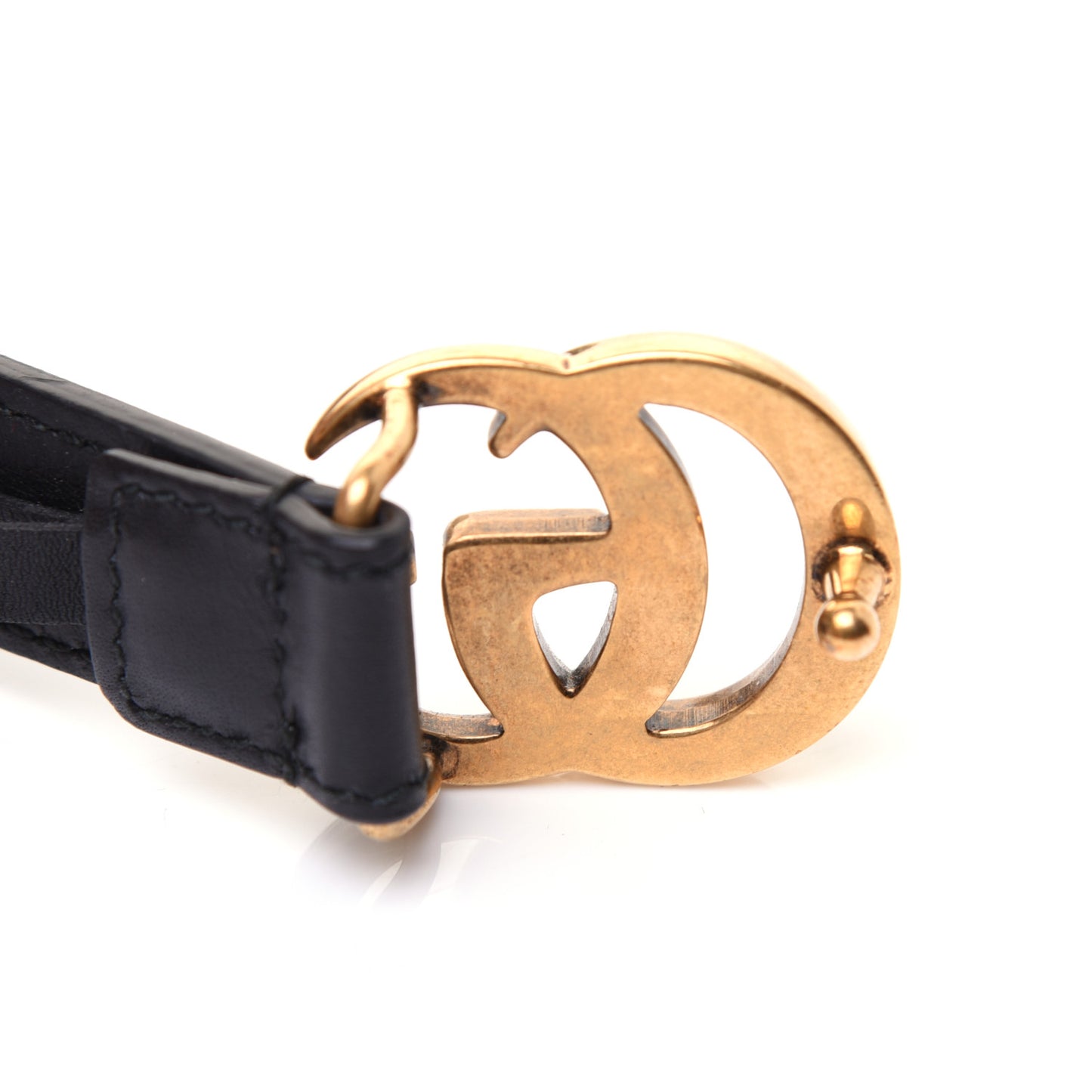 Calfskin Double G 20mm Belt 75 30 Black