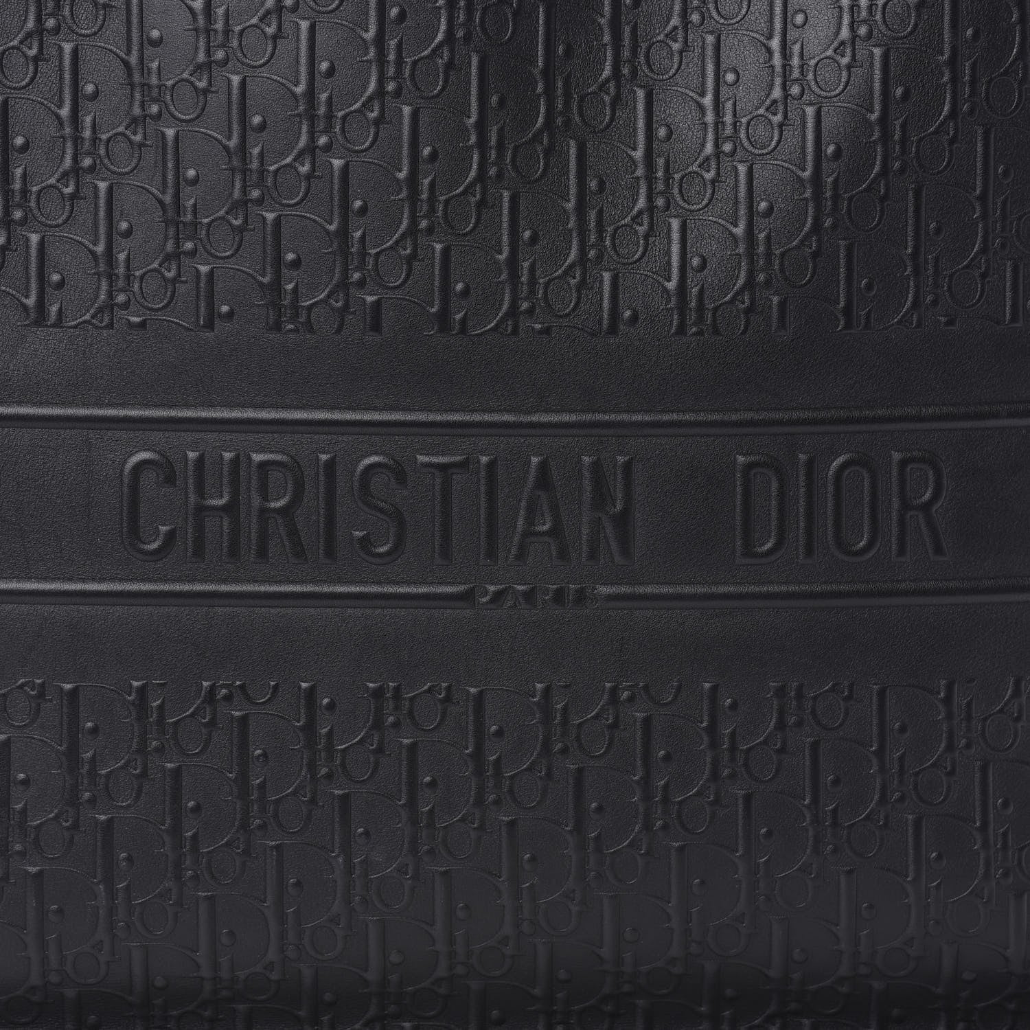 Christian Dior Oblique Calfskin Embossed Book Tote Black 10 of 10