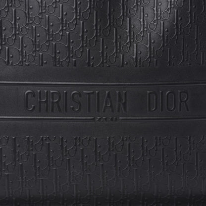 Christian Dior Oblique Calfskin Embossed Book Tote Black 10 of 10