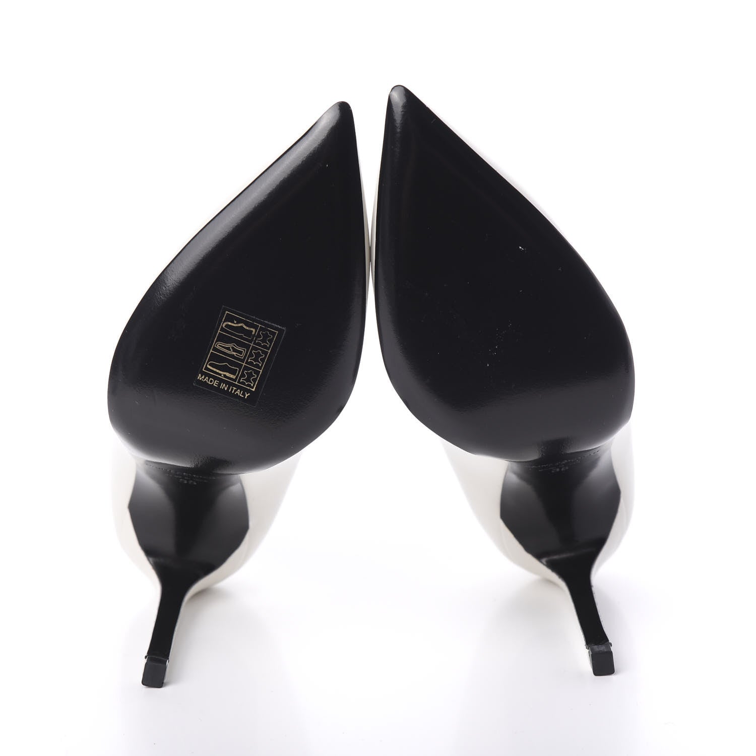 Saint Laurent Calfskin Classic Pumps Paris 105 35 White 5 of 8