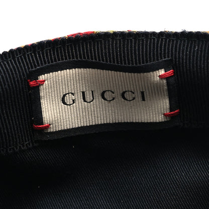 Gucci Canvas Floral UFO Baseball Hat 58 M Black 7 of 9