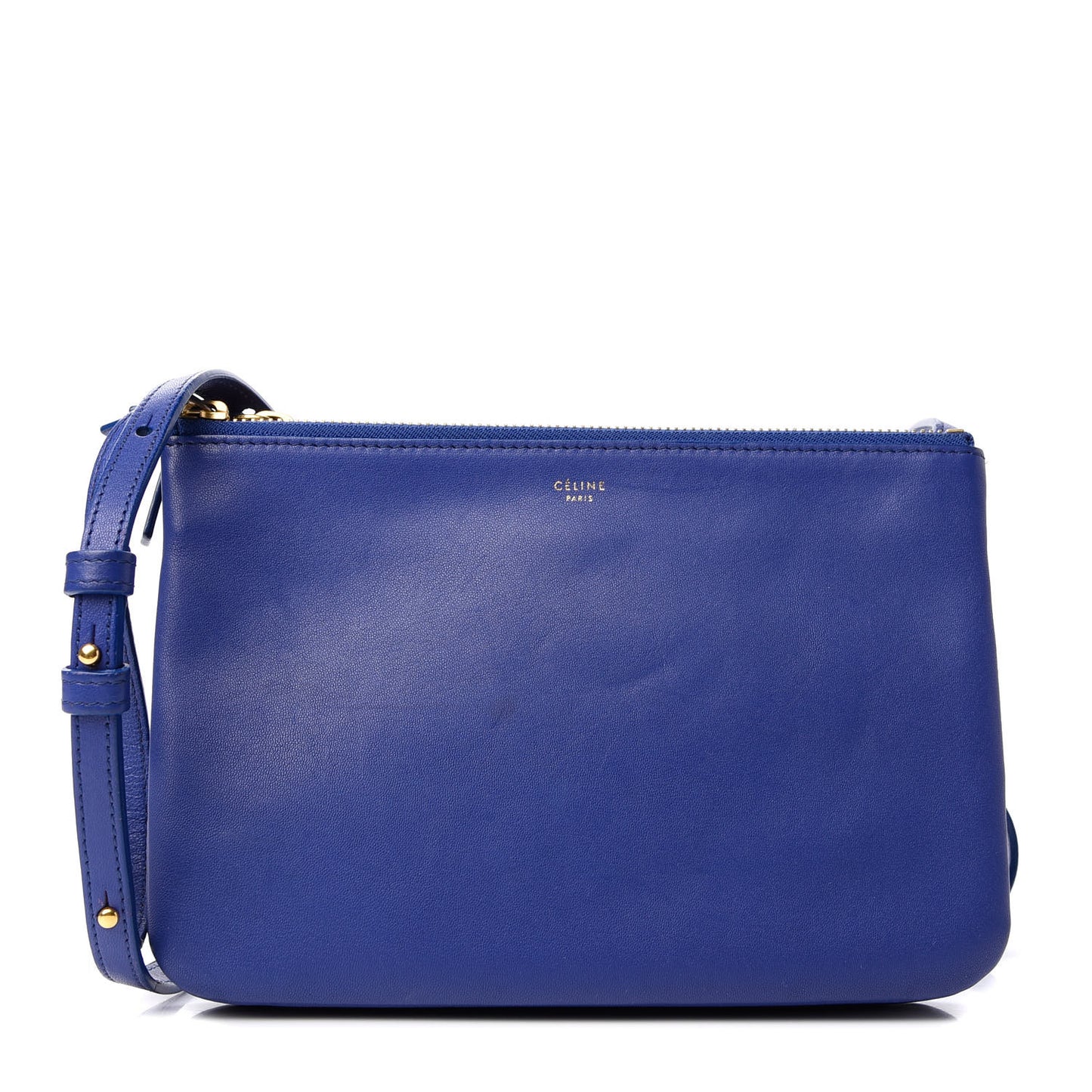 Lambskin Small Trio Crossbody Bag Electric Blue