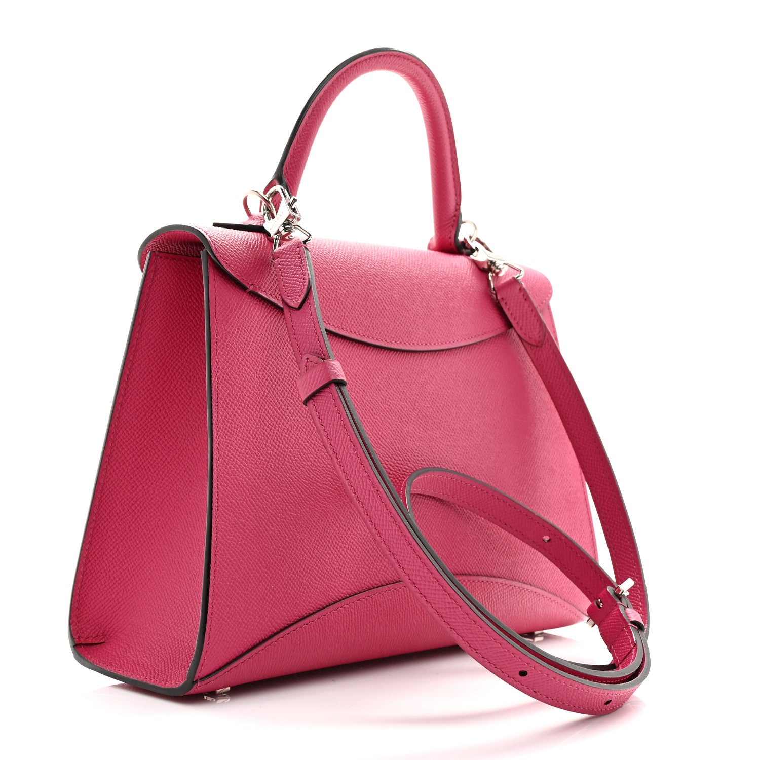 Moynat Carat Calfskin Gabrielle PM Fuchsia 3 of 14