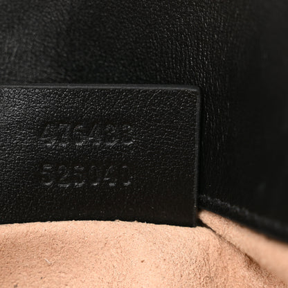 Gucci Calfskin Matelasse Super Mini GG Marmont Shoulder Bag Black 7 of 13