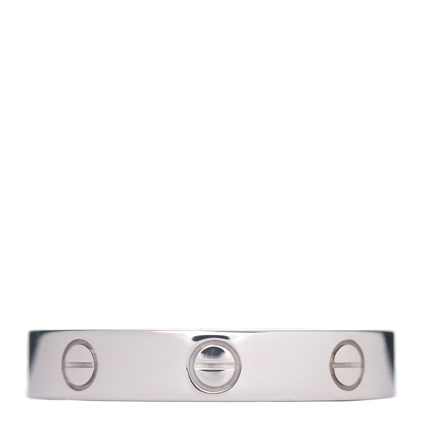 18K White Gold 3.5mm LOVE Wedding Band Ring 58 8.25
