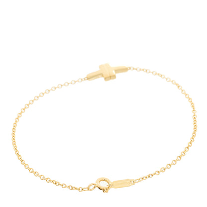 Tiffany 18K Yellow Gold T Single Chain Bracelet 3 of 3