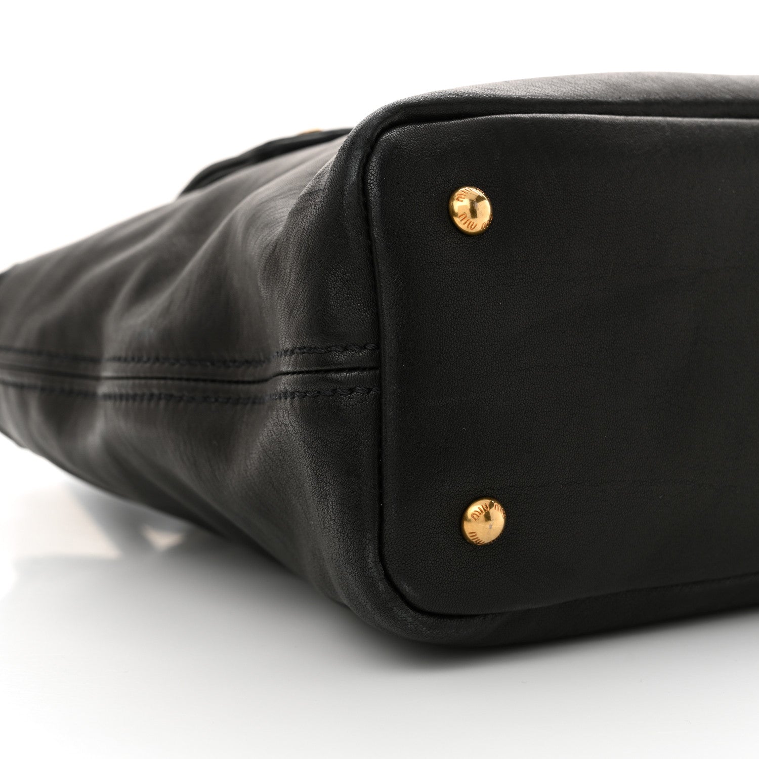 Miu Miu Nappa Medium Aventure Bag Black 9 of 12