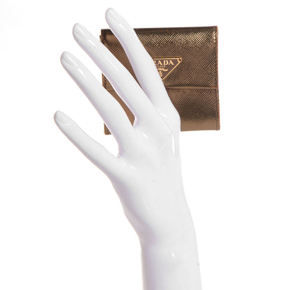 Prada Saffiano Coin Purse Bronzo 2 of 9