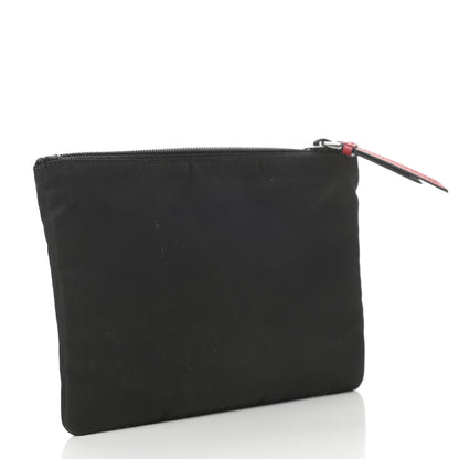Prada Tessuto Nylon Smalto Pouch Black 3 of 8