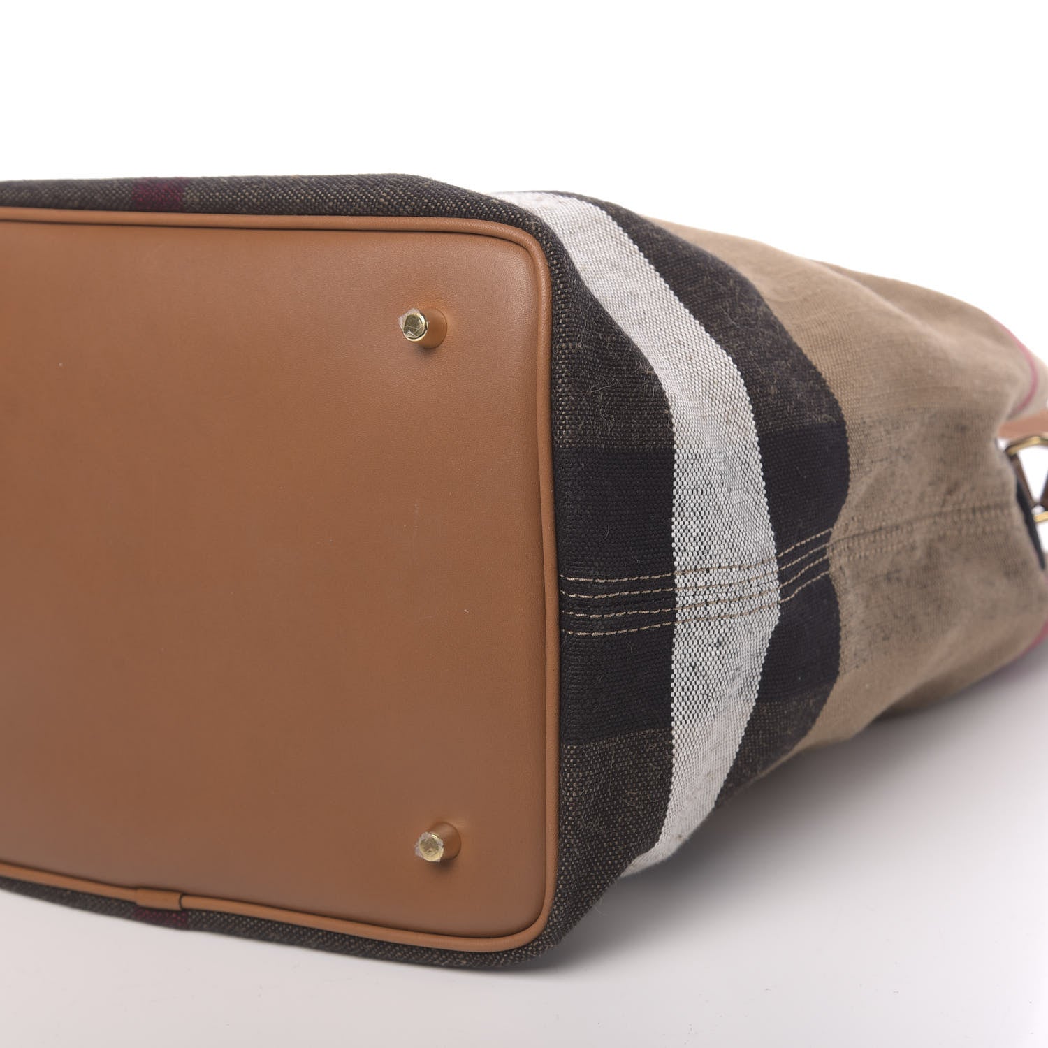 Burberry Canvas Mega Check Medium Ashby Hobo Black 11 of 11